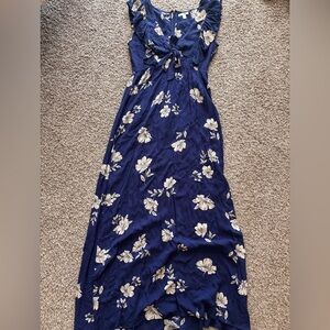 Amuse Society Navy Floral Maxi Dress